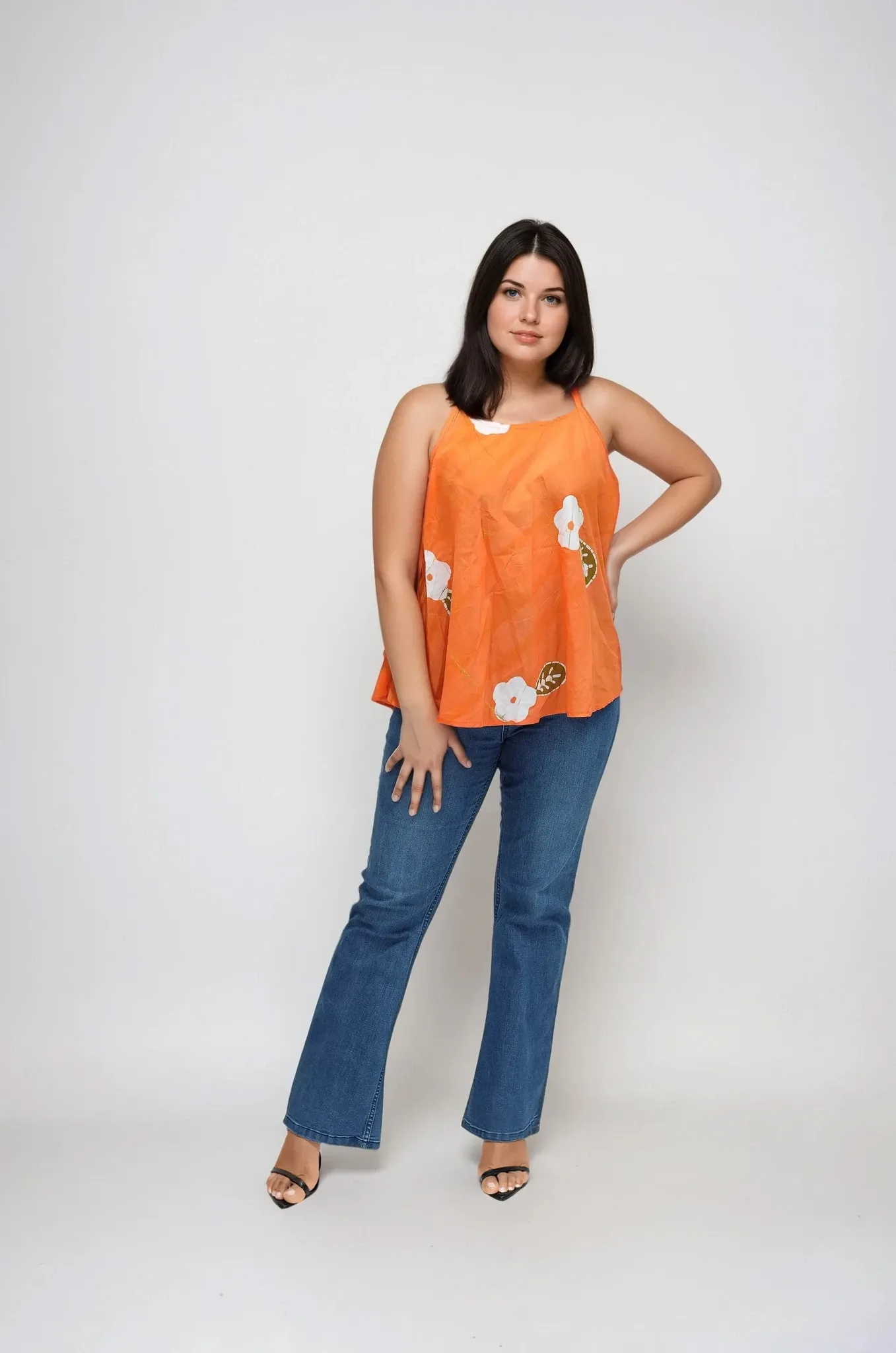 Hand Crafted Tropical Breeze Batik Top1