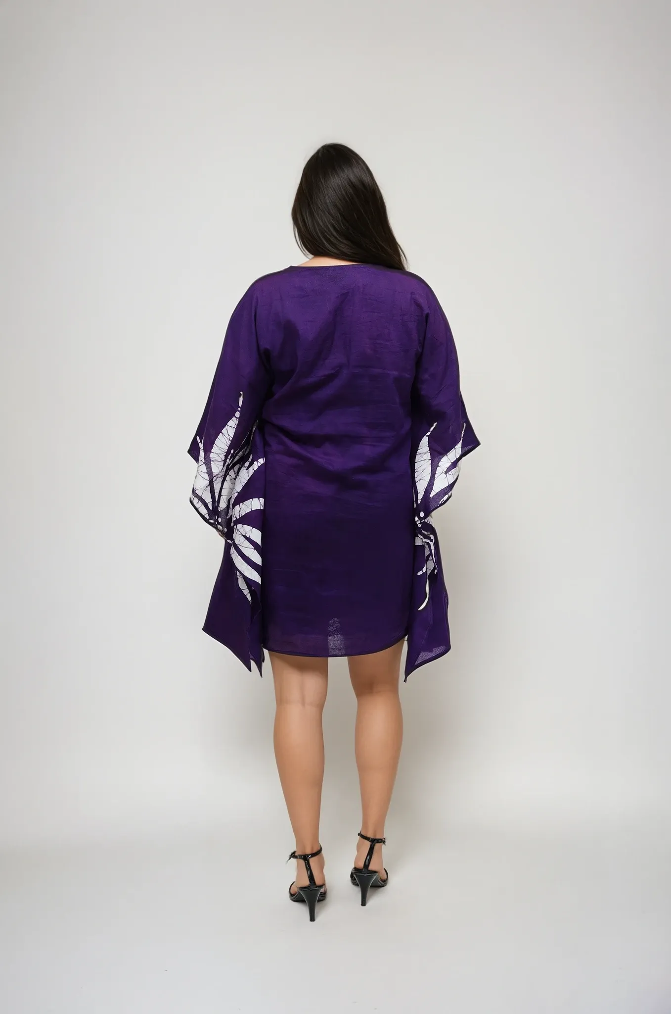 Hand Crafted Violet Blaze Batik Dress3